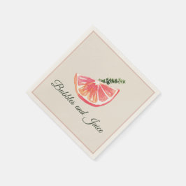 Mimosa Bar Brunch Citrus Botanisk Pappersservett