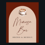 Mimosa Bar Bryggor och Bubbly Bröllopsdusch Poster<br><div class="desc">Mimosa Bar Bryggor och Bubbly Bröllopsdusch Affisch</div>