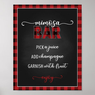 Mimosa Bar Flanell Fling 8x10 Affisch/ Skylt