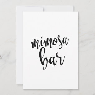 Mimosa Bar Prisvärd Kalligrafiskylt