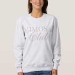 Mimosa Champagne Klubb Womans Brunch Sweatshirt T Shirt<br><div class="desc">Gå med den sista brunch-skjortan med vår "Mimosa Klubb"-skjorta - ett måste-ha för bubblande älskare och helg-krigare! Den här mysiga, söta och avslappnad tröjan är perfekt för att sippra mimosas med dina besties, klämma in i stil eller kasta till din favoritbrunchpartner. Den här sötskjortan är perfekt för att få komfort...</div>