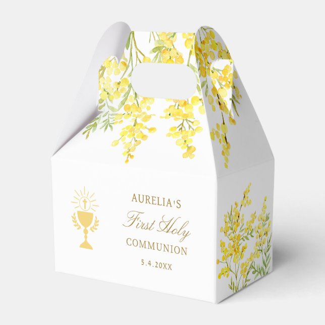Mimosa First Communion Gable Presentaskar (Framsidan Sidan)