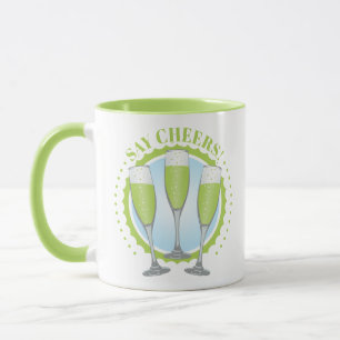Mimosa Grönt Champagne Glass Mugg