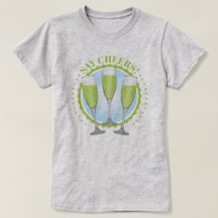Mimosa Grönt Champagne Glasses T-Shirt