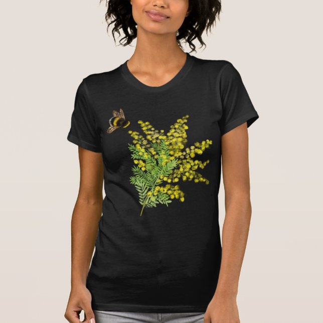 Mimosa,humlor T-Shirt (Framsida)