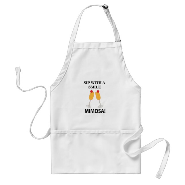 Mimosa klunk med ett leende Mimosa Förkläde (Framsidan)