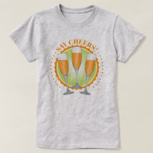 Mimosa Orange Champagne Glasses T-Shirt