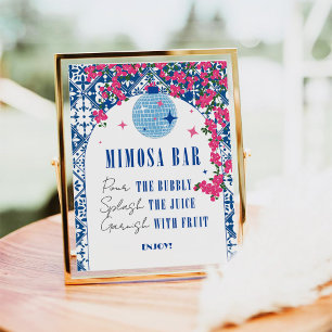 Mimosa Pub Dancing Queen Grekisk Möhippa Poster