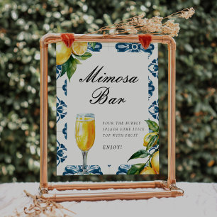 Mimosa Pub Lemon Positano-Möhippa Poster