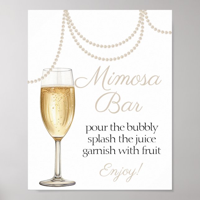 Mimosa Pub Pearls och åklagarmyndighetens möhippa Poster (Framsidan)