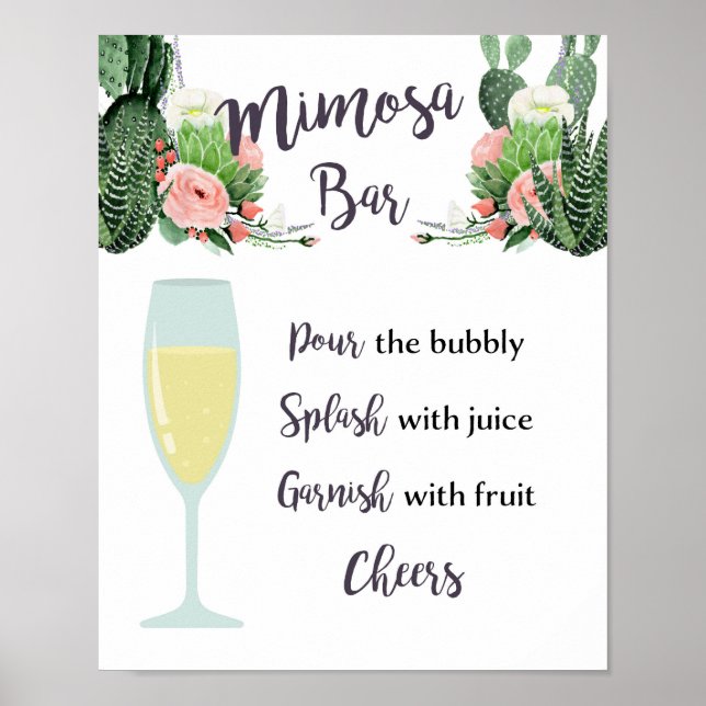 Mimosa Pub Sign Poster (Framsidan)
