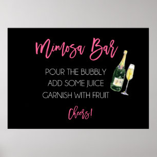 Mimosa Pub Sign Poster