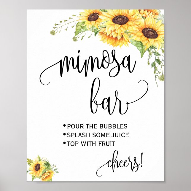 Mimosa pub skriver under möhippa möhippa solblommo poster (Framsidan)