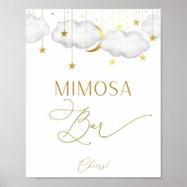 Mimosa Pub-skylt, babyvisningsspel Poster