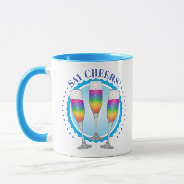 Mimosa Rainbow Champagne Glasses Mugg (Vänster)