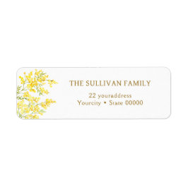 Mimosa return address label returadress etikett