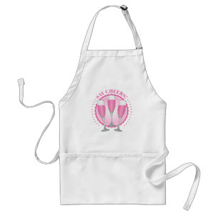 Mimosa Rosa Champagne Glass Vuxen Apron Förkläde