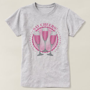 Mimosa Rosa Champagneglas T-Shirt