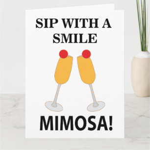 Mimosa Sip med en sjömil Mimosa Kort