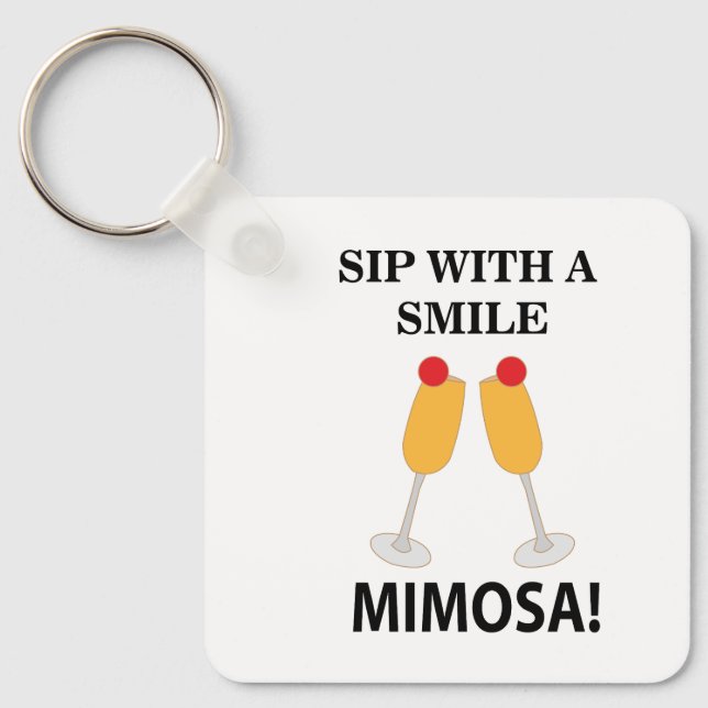 Mimosa Sip med en sjömil Mimosa Nyckelring (Framsida)