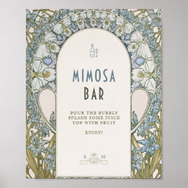 Mimosa skylt vintage 1920