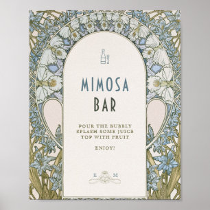 Mimosa skylt vintage 1920