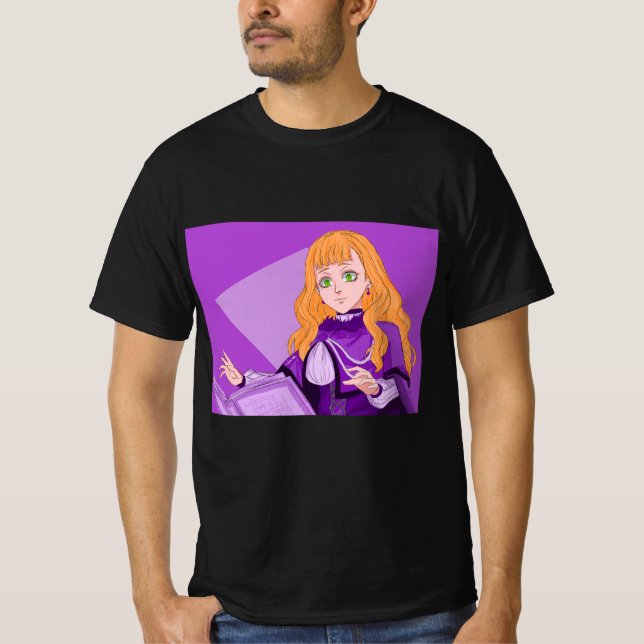 Mimosa vermilion - Black Klöver T Shirt (Framsida)