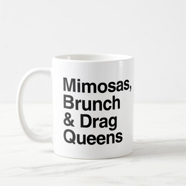 Mimosas Brunch and Drag Queens Kaffemugg (Vänster)