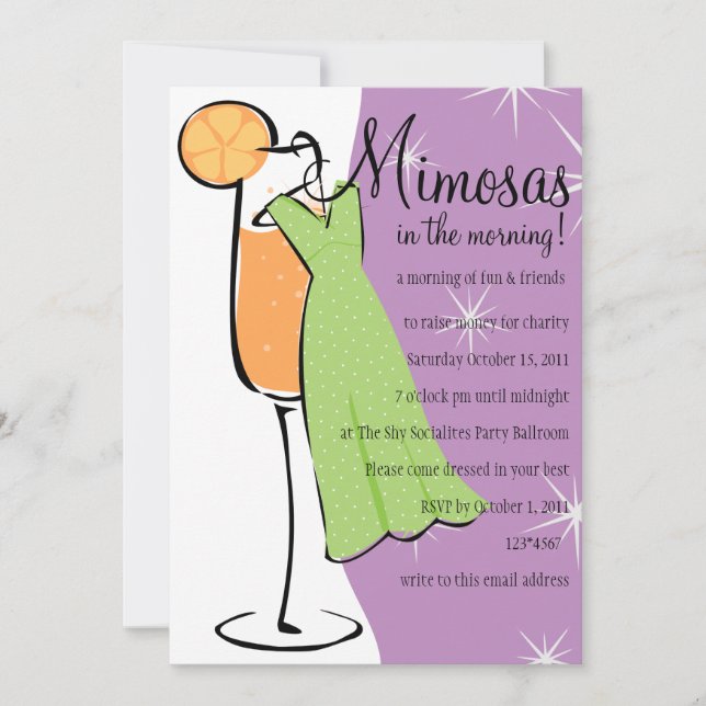 Mimosas Inbjudningar (Framsida)