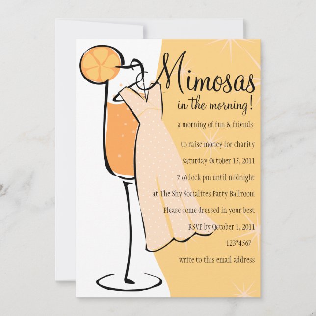 Mimosas Inbjudningar (Framsida)