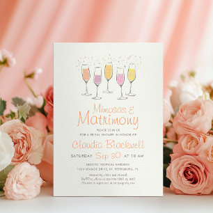 Mimosas Matrimony Inbjudningskort för möhippan