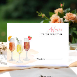 Mimosas Möhippa Advice for Bride Card Inbjudningar