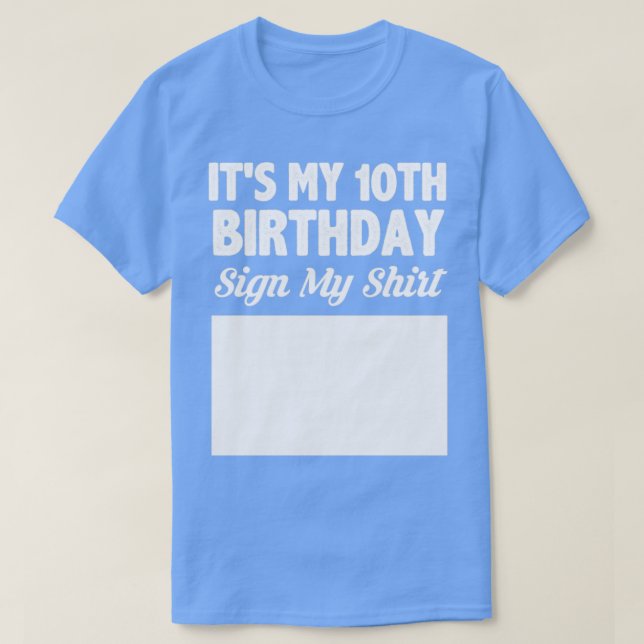 Min 10-årsskylt min skjorta t shirt (Design framsida)