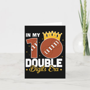 Min 10 Double Digits Era Fotboll 10-årsdag Kort