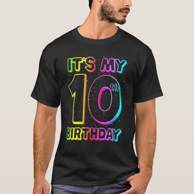 Min 10:e födelsedag 10-årsjubileum 10 år gammal t shirt (Framsida)
