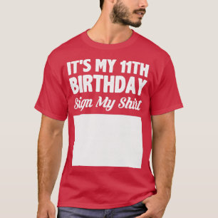 Min 11:e födelsedagstecknet min skjorta t shirt