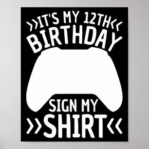 Min 12:e-födelsedag - 12 år gammal B Poster