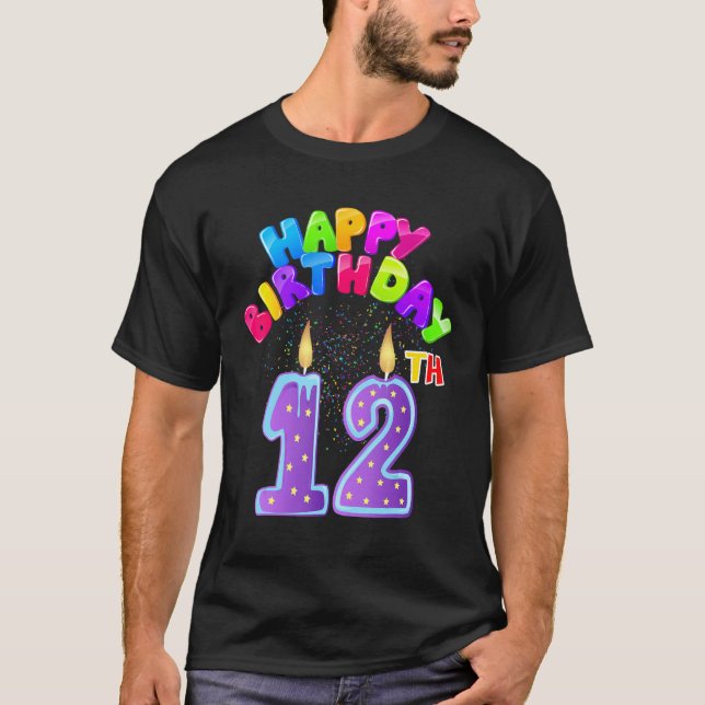 Min 12:e-födelsedag t shirt (Framsida)
