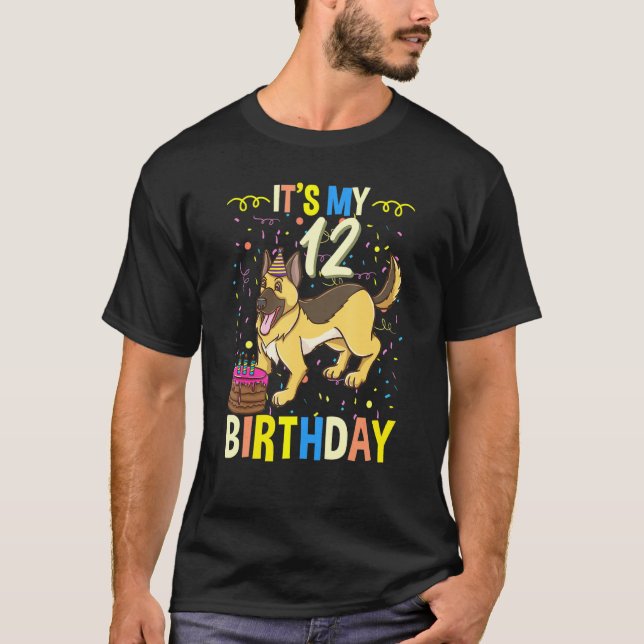 Min 12:e-födelsedag t shirt (Framsida)
