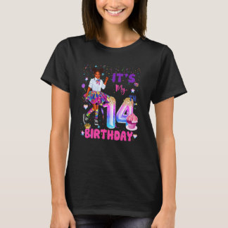 Min 14:e födelsedag African American Black Girl 1 T Shirt