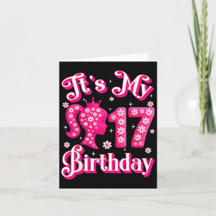 Min 17:e födelsedagskalender 17 år gammal dag G Kort