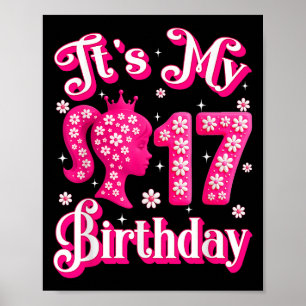 Min 17:e födelsedagskalender 17 år gammal dag G Poster