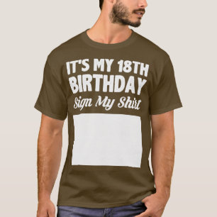 Min 18-årsskylt min skjorta t shirt