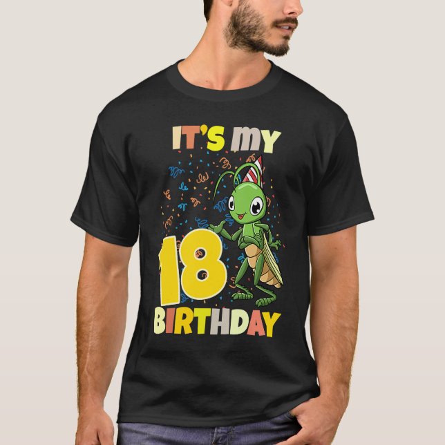 Min 18-dagars Gräshopper T Shirt (Framsida)