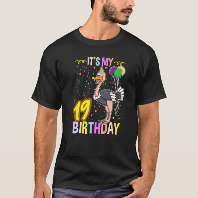 Min 19:e födelsedag t shirt (Framsida)