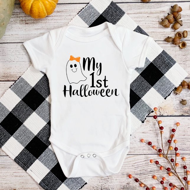 Min 1:a Halloween söta bebis tjej spöke T Shirt (Skapare uppladdad)