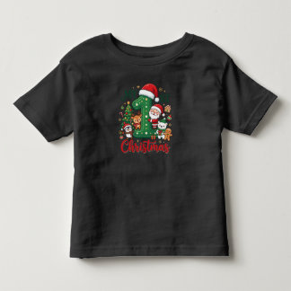 Min 1:a jul söta tomte & vänner Baby T-Shirt