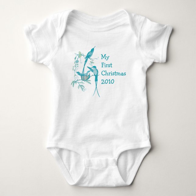 Min 1:a julen 2010 Baby T-shirt (Framsida)