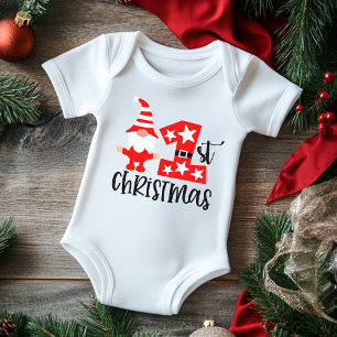 Min 1:a julen söta Gnome Tomte Modern T Shirt