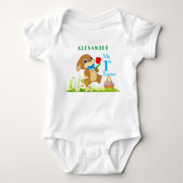 Min 1:a påsk Personlig påskkanin & ägg T Shirt